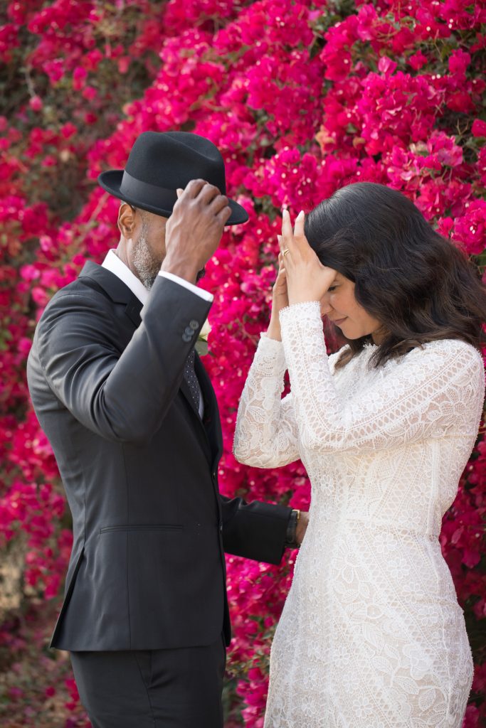 formal wear engagement photos
