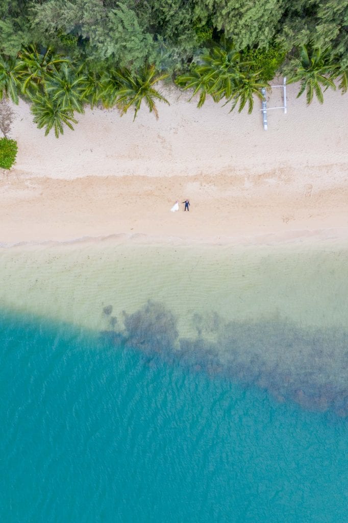 kualoa drone wedding