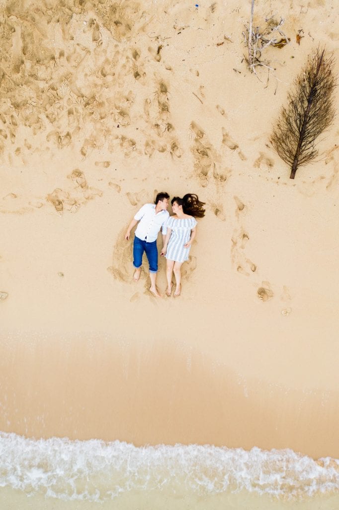 Kualoa drone engagement photos