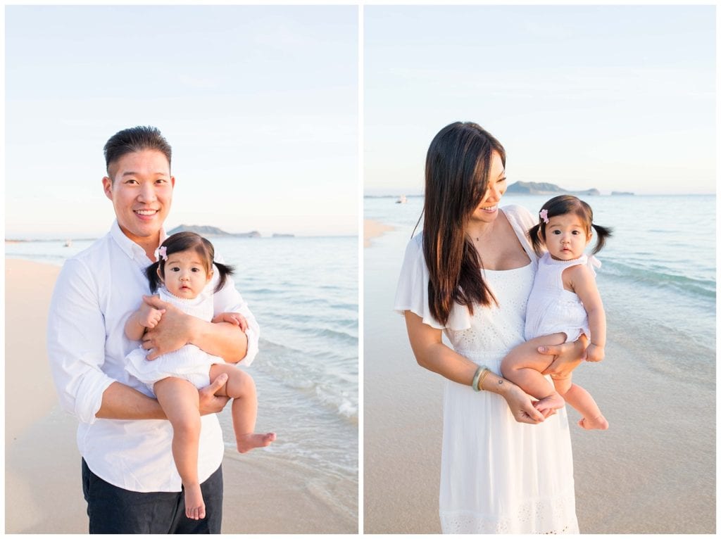 lanikai beach family portraits sea and reef photography