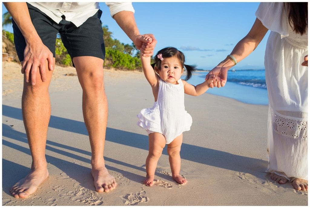 lanikai beach family portraits sea and reef photography