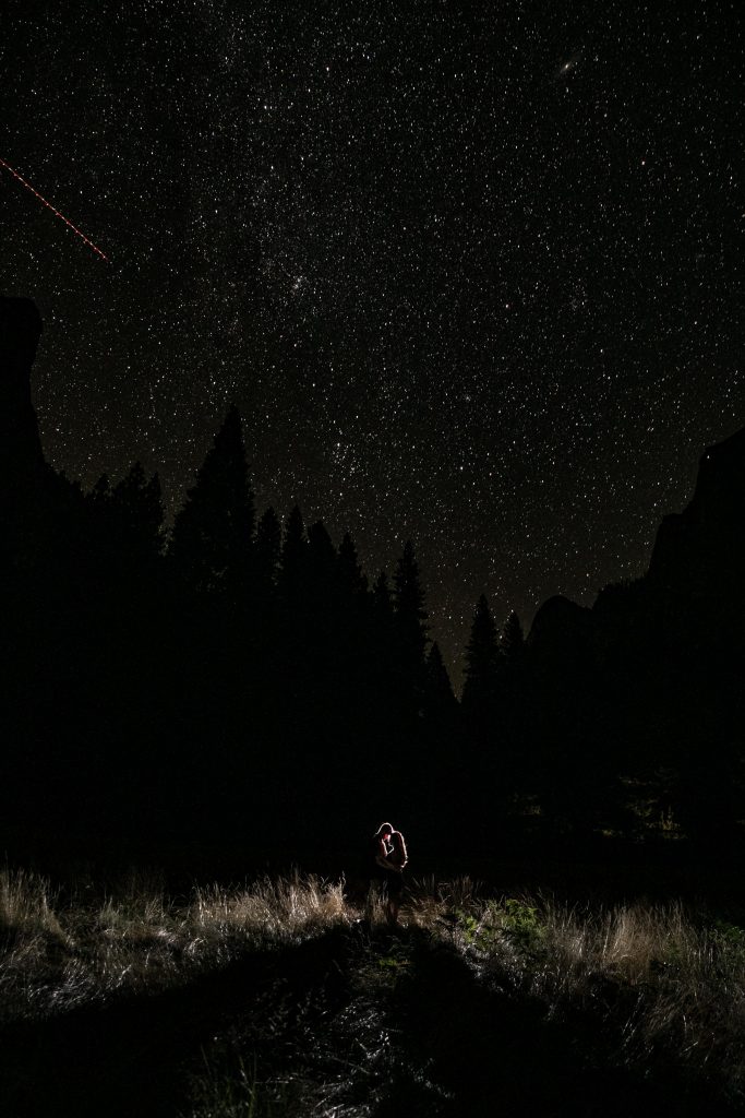 night time photographing Big Island stars