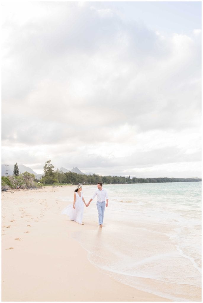 Waimanalo elopement sky and reef photography